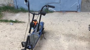 Самодельные бензо-самокаты. Итог 3-х недельной сборки. Обзор.