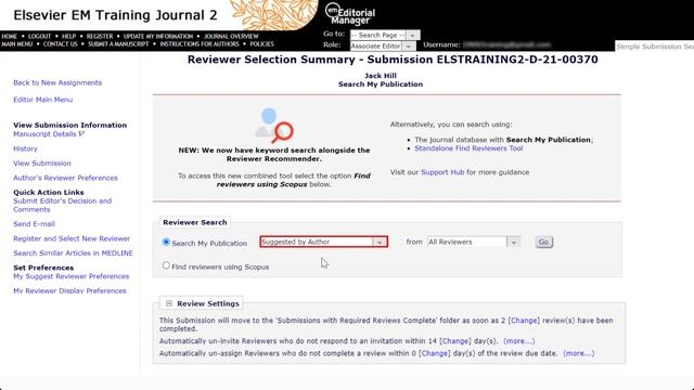 Searching for reviewers in journal database using "Search My Publication" смотреть онлайн