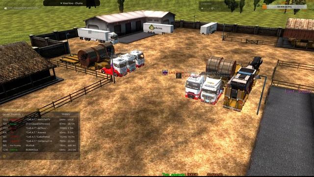 Конвой ВТК СибАвтоТранс в Euro Truck Simulator 2 MP смотреть онлайн
