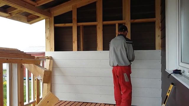 Фибросайдинг CEDRAL .Монтаж фиброцементного сайдинга Кедрал.Отделка Каркасного Дома. смотреть онлайн