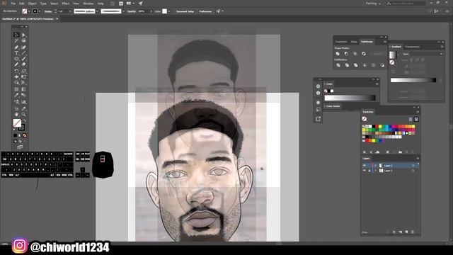How To Cartoon Yourself With Mouse ( ADOBE ILLUSTRATOR ) смотреть онлайн