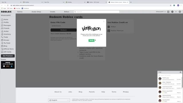 HOW TO REDEEM YOUR ROBLOX GIFT CARDS! || What'sUpKK! смотреть онлайн
