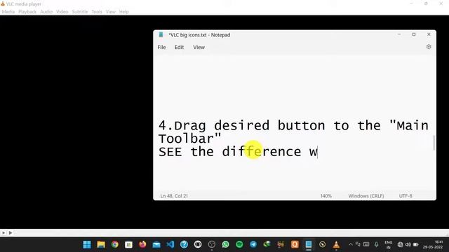 Increase Button Size in VLC Media Player смотреть онлайн