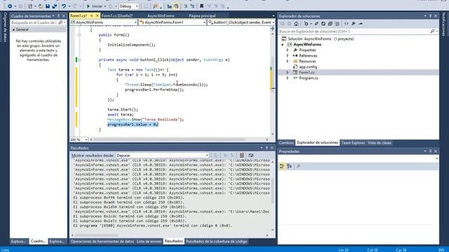 WinForms Async: Evitando bloqueos en el ThreadUI смотреть онлайн