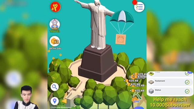 Idle Landmarks! MAX LEVEL TOWER, STATUE EVOLUTION! Idle Landmarks Level 999? Pika Guyy смотреть онлайн