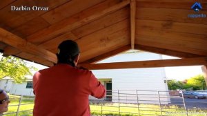 Простая деревянная беседка своими руками