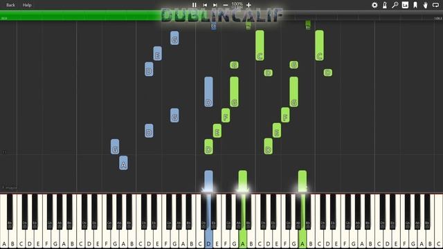 Pokemon Black & White - Anville Town Theme Piano Tutorial Synthesia смотреть онлайн