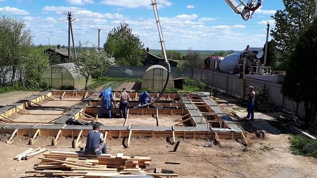 Заливка фундамента в д Алексино смотреть онлайн