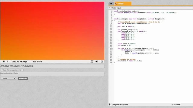 How to create a Voronoi shader GLSL Shadertoy Tutorial смотреть онлайн