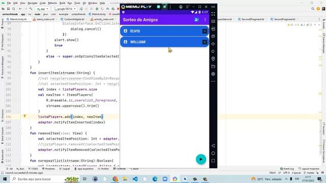 Juego sorteo de Nombres hecho en Kotlin + Android Studio смотреть онлайн