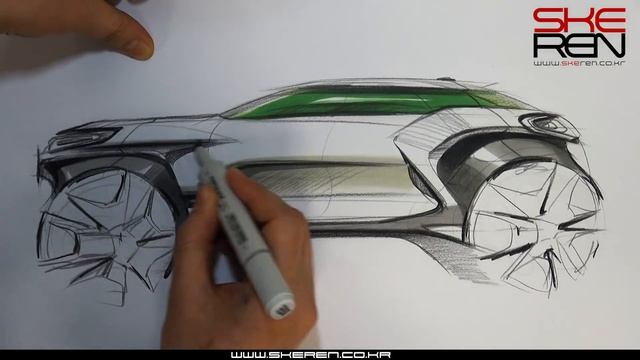 Car sketch & design(Side View) смотреть онлайн
