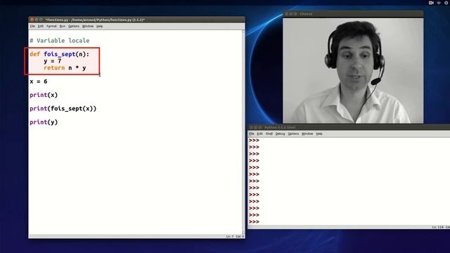 [Python] Fonctions - partie 4 : variable locale смотреть онлайн