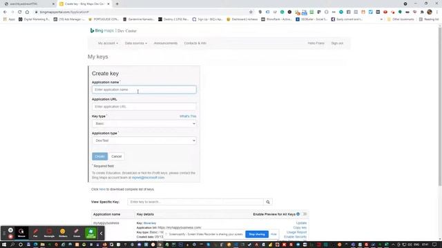 Bing Maps API key смотреть онлайн