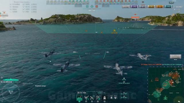 World of Warships | Random Fights | Aircraft Carrier M IMMELMANN | WoWs | Gamer Maniac | #48 смотреть онлайн