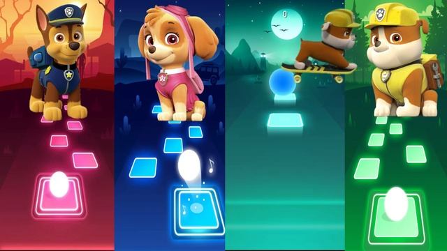 CHASE VS SKYE VS MARSHALL VS RUBBLE TILES HOP EDM RUSH смотреть онлайн