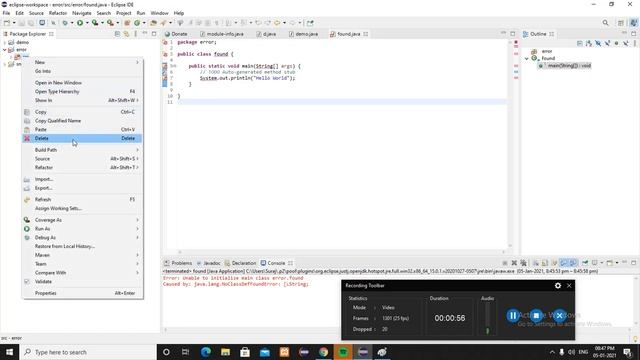 could not find or load main class in java | java.lang.ClassNotFoundException смотреть онлайн