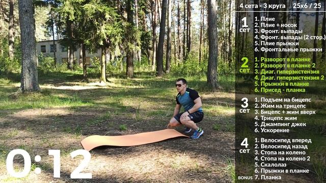 HIIT интервальная тренировка 13 (25х25) смотреть онлайн