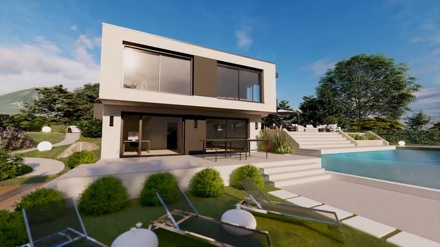 V I L L A - L U X E - E N - S A V O I E | Vue lac du Bourget - 300m² habitable смотреть онлайн