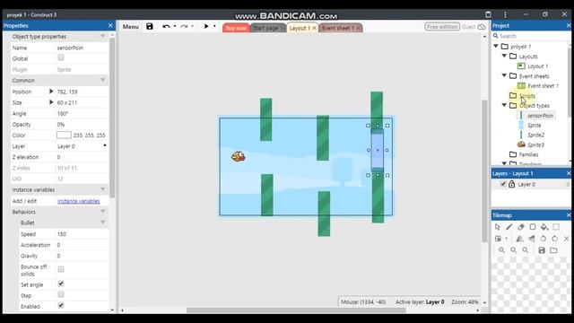 Pembuatan Game Android FLAPPY BIRD Construct 3 #GAMEANDROID