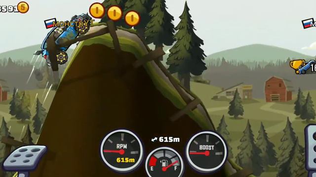 Прохождение ивента луна, новые трассы. Hill Climb Racing 2 . Второй аккаунт.