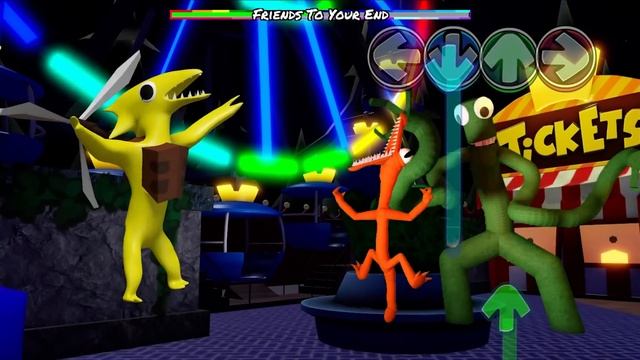 GREEN & ORANGE together Vs 3D Rainbow Friends but Chapter 2 | Friday Night Funkin Mod Roblox смотреть онлайн