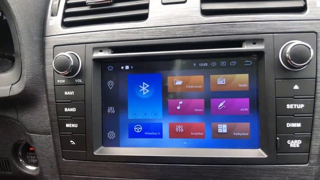 Toyota Avensis car stereo head unit review after installation смотреть онлайн