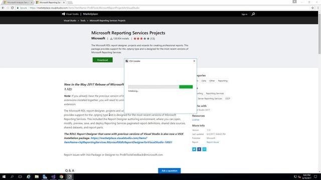 Visual Studio 2017 - BI Data Tools (SSDT) смотреть онлайн