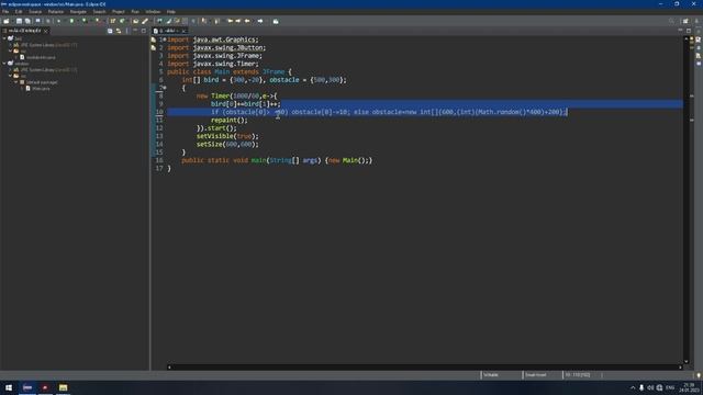 как создать игру Flappy Bird на Java. (23 строчки кода) смотреть онлайн
