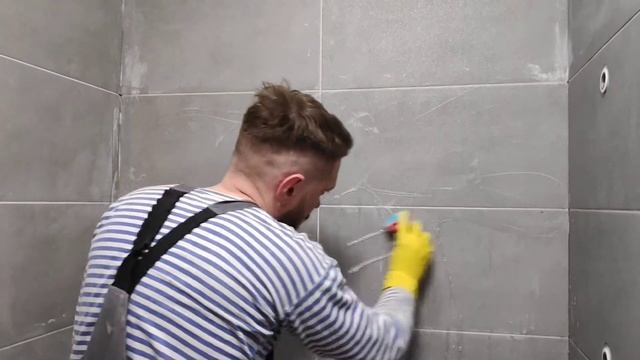 Удаление затирки с керамогранита. Тест средств. смотреть онлайн