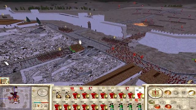 Rome Total War Multiplayer Battle - Battle 1 - Germania + Romans vs Spartans смотреть онлайн