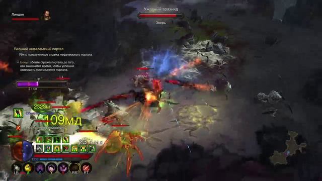 Diablo 3 UEE, Демонхантер фармит порталы смотреть онлайн