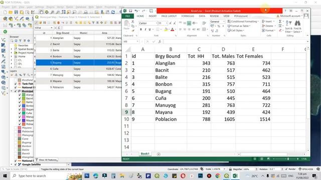 11. How to JOINS excel files .CSV to QGIS vector Layer смотреть онлайн