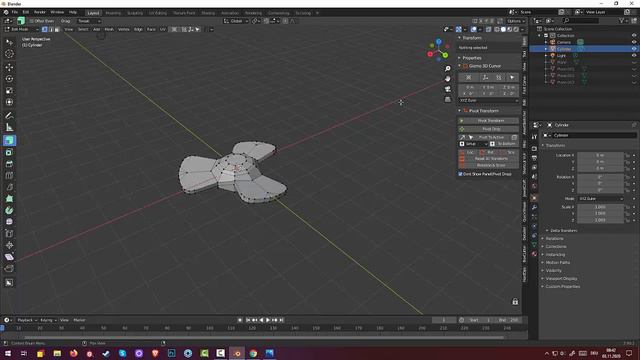 71.Blender Low Poly. Germany Submarin WWII смотреть онлайн