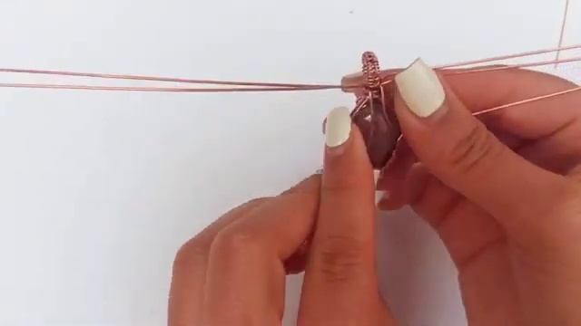 Wire Wrapping Teardrop Cabochon Stones - Wire wrap pendant tutorial Part 2 смотреть онлайн