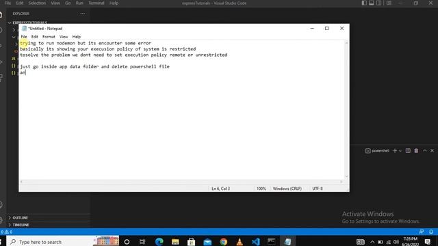 How to fix error- nodemon.ps1 cannot be loaded because running scripts is disabled on this system, смотреть онлайн