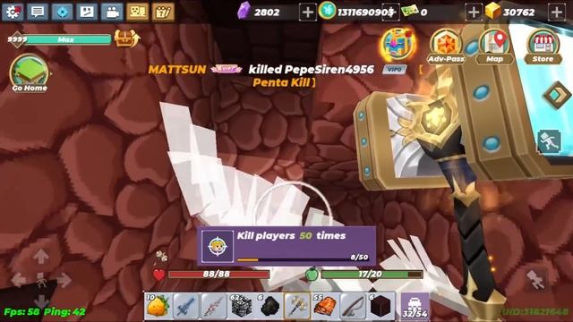 PALADIN ARMOR and HOLY HAMMER in SkyBlock Season 9 BattlePass (Blockman Go) смотреть онлайн