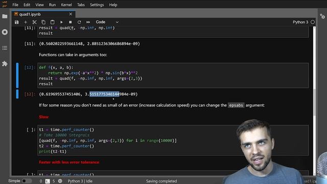 Numerical Integrals in Python смотреть онлайн