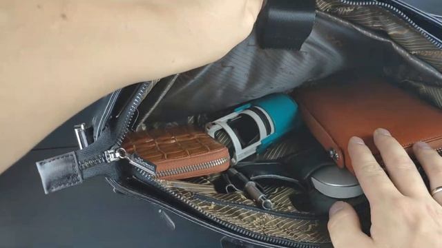 Мужская сумка из натуральной кожи AB 119046 Ephica смотреть онлайн