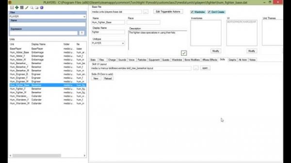 Torchlight II GUTS Tutorial: Class Creation