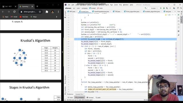 KRUSKAL'S ALGORITHM || DAA || JAVA CODE смотреть онлайн