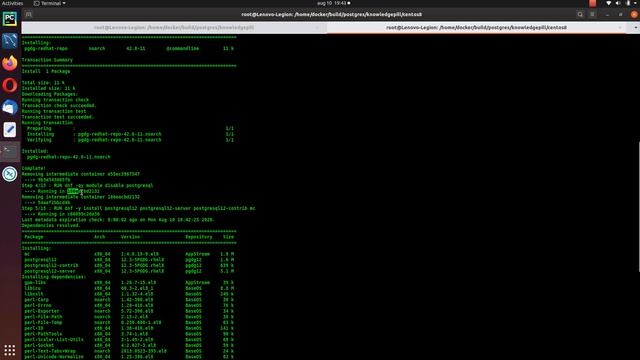 Knowledge PiLL : PostgreSQL 12 on CentOS 8 Docker Container смотреть онлайн