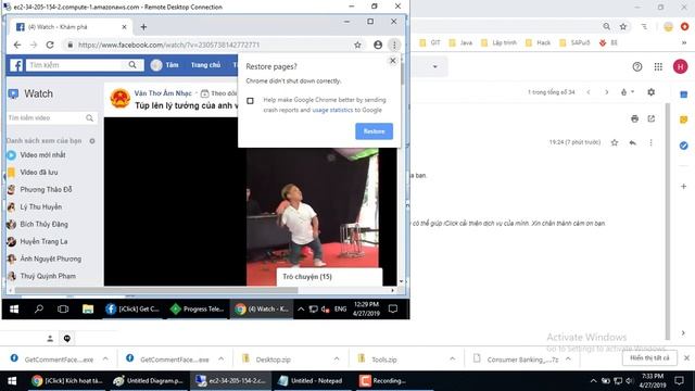 Get Comment facebook from video, post id, link using java selenium смотреть онлайн