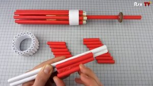 Делаем бумажный пистолет, который стреляет/We make a gun from paper that shoots.