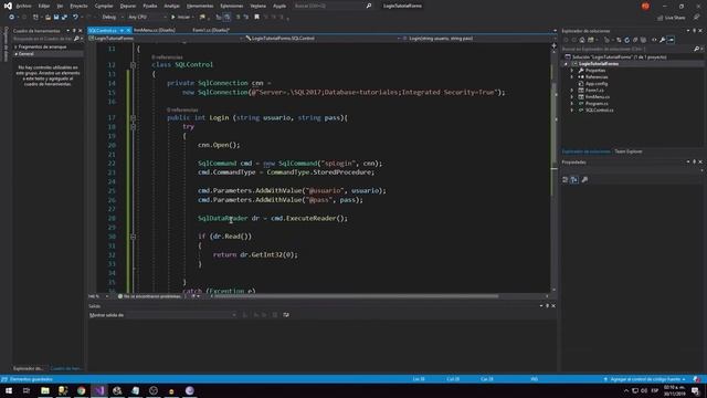 Crea un Login con C# (C Sharp) y Procedimientos Almacenados 2019 смотреть онлайн