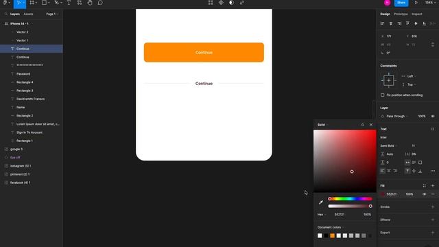 Login & Signup Screen UI | Figma Tutorial | Basic Course of UI Design ( Urdu & Hindi )