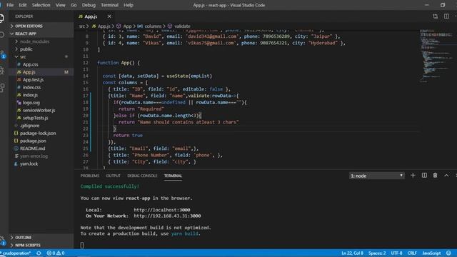 19. Validation in Material Table | Material UI смотреть онлайн