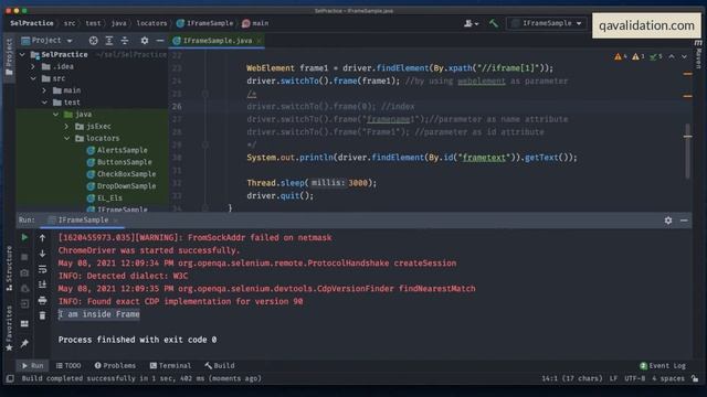 Ways to automate iFrames using Selenium Java смотреть онлайн