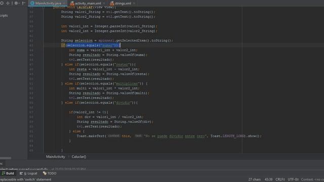 SPINNER EN ANDROID STUDIO смотреть онлайн
