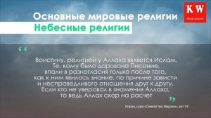 Основные мировые религии