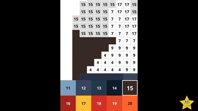 PIXEL ART COLOUR BY NUMBERS смотреть онлайн